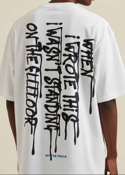 Wasn’t on the floor tee (unisex) - White