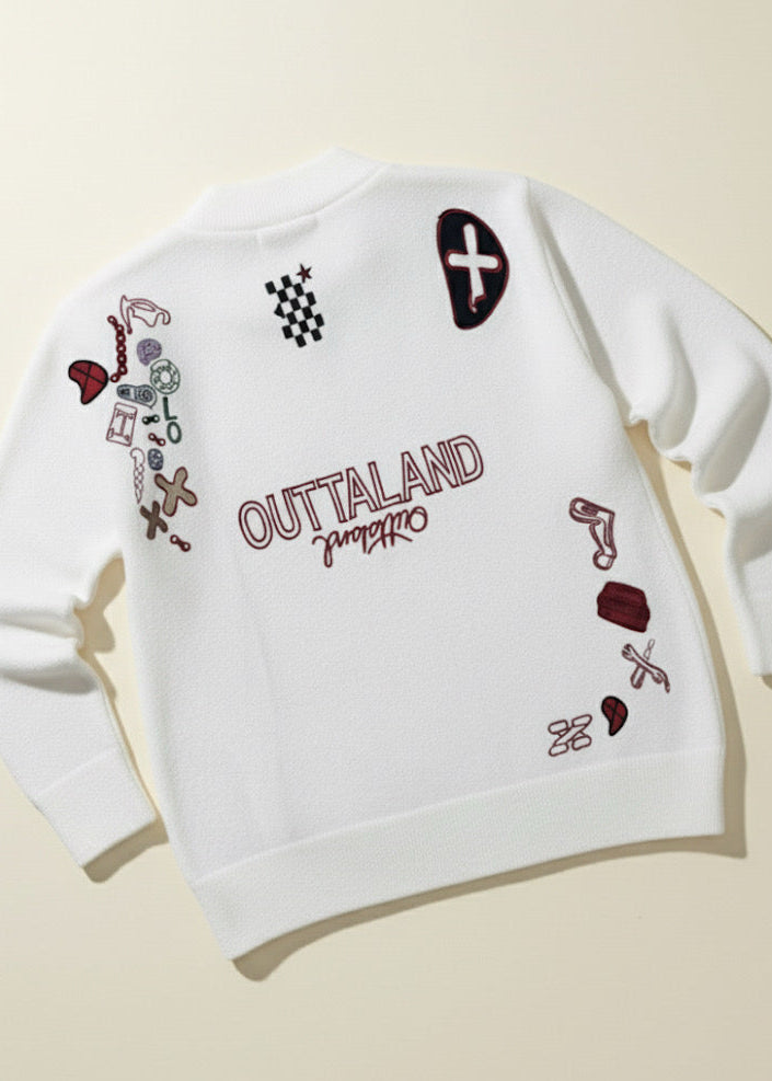 Low Neck Cover Top - White