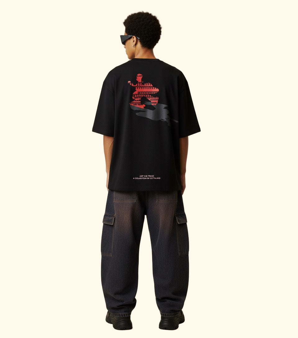 Screw tee (unisex) - Black