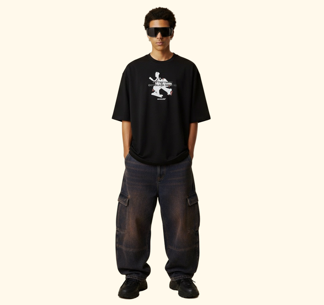 Screw tee (unisex) - Black