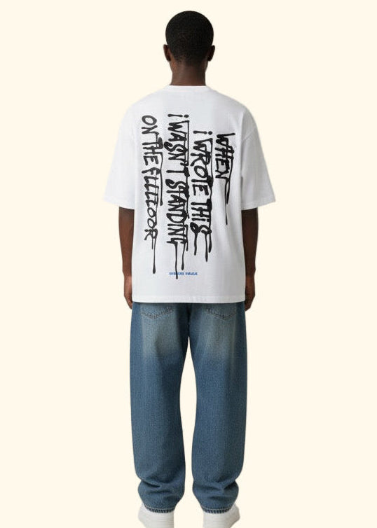 Wasn’t on the floor tee (unisex) - White