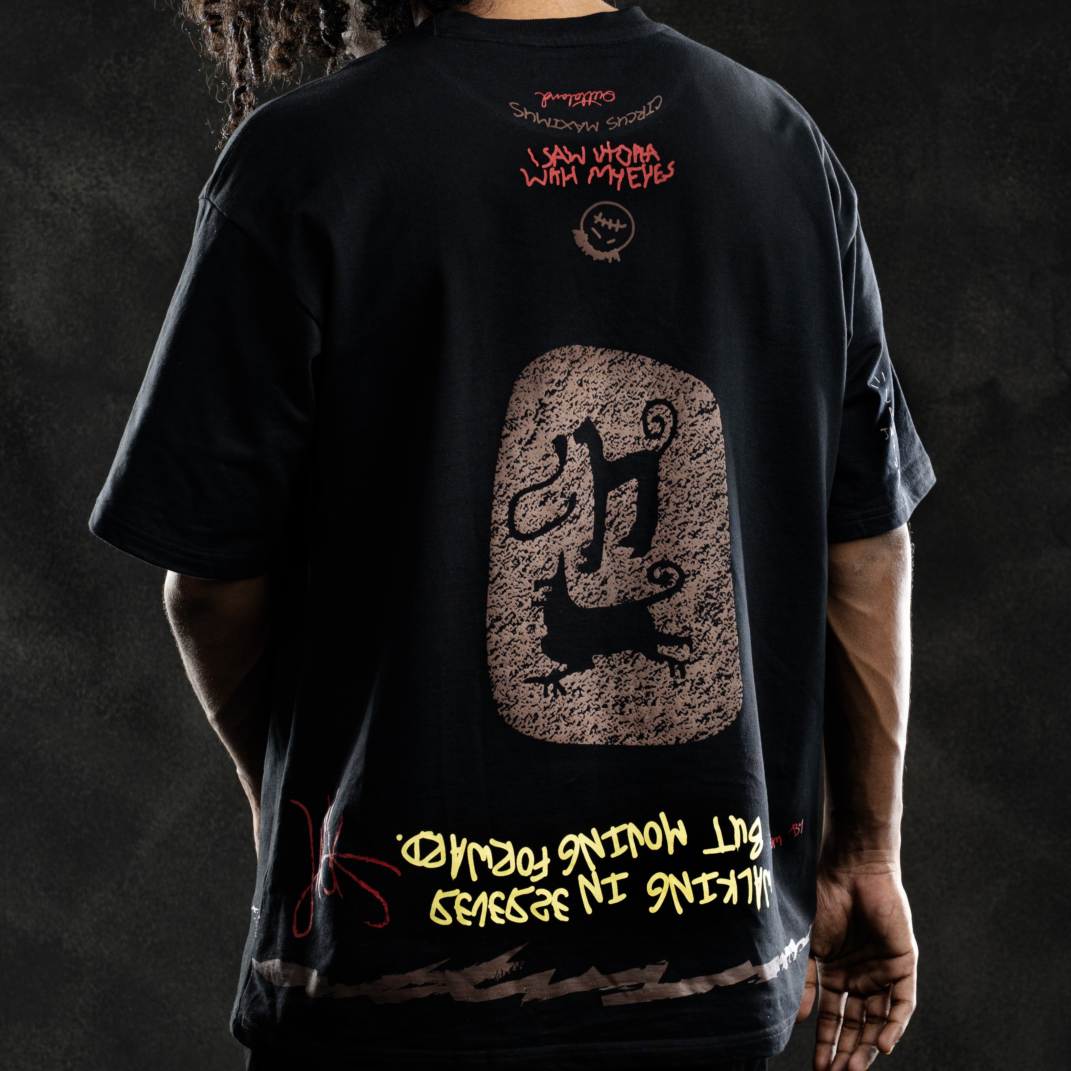 Travis Scott Utopia Tee Shirt(Black)